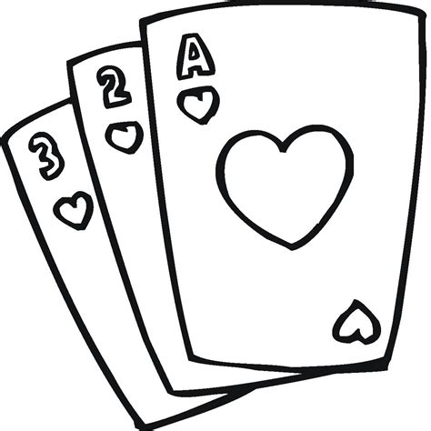 playing cards clipart black and white|printable playing card clip art.